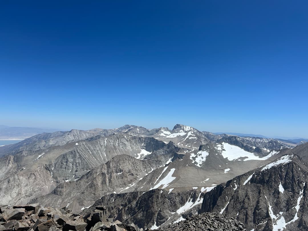 Views of Whitney from the summit