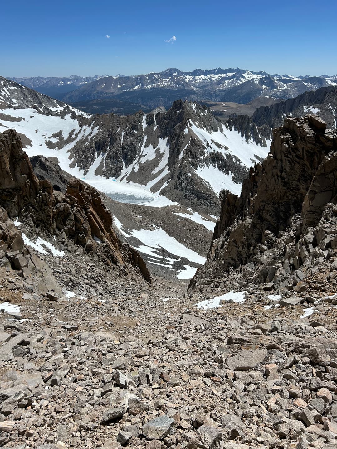 The scree chute